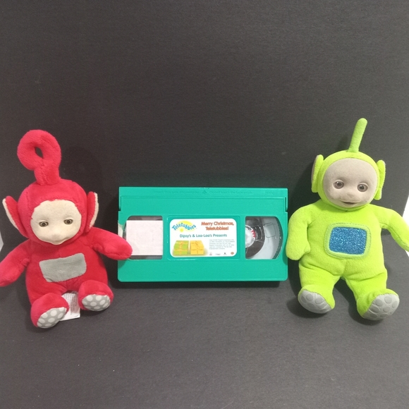 Teletubbies Plush Toys Set with Christmas Tape - Picture 6 of 7